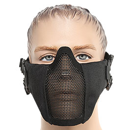 ASG Strike Systems Mesh Mask Airsoft Gittermaske Lower Face schwarz Bild 1 xxx: