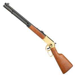 Double Bell M1894 Western Rifle mit Hlsenauswurf Vollmetall CO2 6mm BB gold - Echtholz-Version