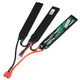 Gens Ace Airsoft LiPo Akku 7,4V 1000mAh 25C / 80C Small Tri-Panel Type m. T-Stecker Anschluss