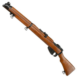 Double Bell Airsoft Lee-Enf. SMLE No.1 MK3 Bolt-Action Springer Gewehr mit Hlsenauswurf 6mm BB Echtholz-Version