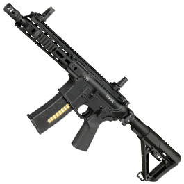 APS / EMG Daniel Defense DDM4 V7P Pistol Vollmetall GBox GBB 6mm BB schwarz
