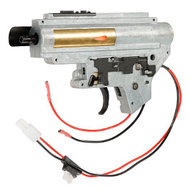 ICS M4 / M16 Gearbox komplett EBB-Version einteilig silber - Kabel hinten - MA-192