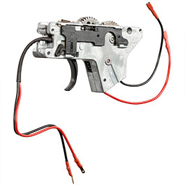 ICS M4 / M16 Split-Design Gearbox komplett Standard unten silber - Kabel vorne - MA-61