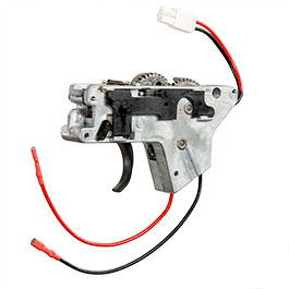 ICS M4 / M16 Split-Design Gearbox komplett Standard unten silber - Kabel hinten - MA-62