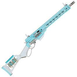 Kleinbild 3 G&G LevAR 15 Zoll Rifle Gas Lever Action Vollmetall 6mm BB Macaron Blue Edition