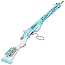 Kleinbild 6 G&G LevAR 15 Zoll Rifle Gas Lever Action Vollmetall 6mm BB Macaron Blue Edition