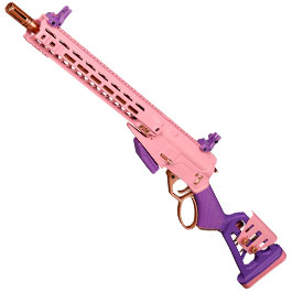 G&G LevAR 15 Zoll Rifle Gas Lever Action Vollmetall 6mm BB Pink-Gold Edition