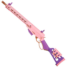Kleinbild 1 G&G LevAR 15 Zoll Rifle Gas Lever Action Vollmetall 6mm BB Pink-Gold Edition