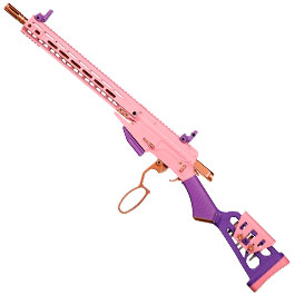 Kleinbild 2 G&G LevAR 15 Zoll Rifle Gas Lever Action Vollmetall 6mm BB Pink-Gold Edition