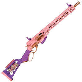 Kleinbild 3 G&G LevAR 15 Zoll Rifle Gas Lever Action Vollmetall 6mm BB Pink-Gold Edition