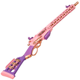 Kleinbild 5 G&G LevAR 15 Zoll Rifle Gas Lever Action Vollmetall 6mm BB Pink-Gold Edition