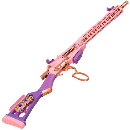 Kleinbild 6 G&G LevAR 15 Zoll Rifle Gas Lever Action Vollmetall 6mm BB Pink-Gold Edition