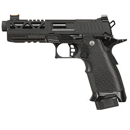Kleinbild 1 G&G 2024 CP Custom Airsoftpistole Hi-Capa Vollmetall GBB 6mm BB schwarz - Set mit 2 Magazinen / Pistolenkoffer