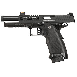 Kleinbild 2 G&G 2024 CP Custom Airsoftpistole Hi-Capa Vollmetall GBB 6mm BB schwarz - Set mit 2 Magazinen / Pistolenkoffer