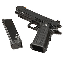 Kleinbild 6 G&G STP45 Airsoftpistole Hi-Capa mit Polymer-Schlitten / Metallrahmen GBB 6mm BB schwarz