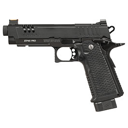 Kleinbild 1 G&G STP45 Pro 8 Zoll Airsoftpistole Hi-Capa Vollmetall GBB 6mm BB schwarz - Set mit 2 Magazinen / Pistolenkoffer