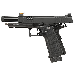 Kleinbild 2 G&G STP45 Pro 8 Zoll Airsoftpistole Hi-Capa Vollmetall GBB 6mm BB schwarz - Set mit 2 Magazinen / Pistolenkoffer