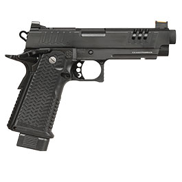 Kleinbild 3 G&G STP45 Pro 8 Zoll Airsoftpistole Hi-Capa Vollmetall GBB 6mm BB schwarz - Set mit 2 Magazinen / Pistolenkoffer