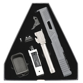 Thumbnail RWA Agency Arms Urban Combat CNC Aluminium Schlitten Set f. TM G17 / WE G17 GBB Pistolen Cerakote Agency grau
