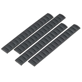 Amarok Sports M-LOK Soft Gummi Rail Cover Set 3 Panels (4 Stck) schwarz