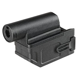 BattleAxe M4 / M16 S-AEG Magazinadapter f. Tokyo Marui kompatible M870 Shotguns schwarz