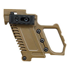 Kleinbild 4 WoSport Pistol Carbine Kit fr G17 / G18 / G22 / G34 GBB Pistolen tan