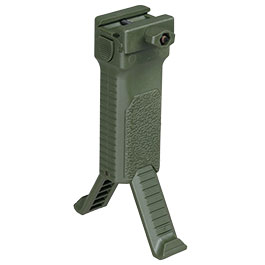 WoSport Tactical Bipod Frontgriff 2.0 mit integriertem Zweibein f. 20 - 22mm Schienen oliv