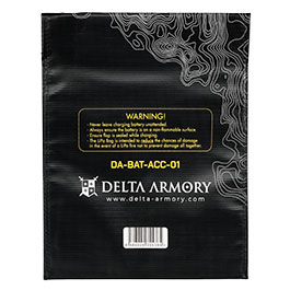 Kleinbild 1 Delta Armory LiPo Safety Bag Large 23 x 30 cm Feuerfeste Sicherheitstasche schwarz