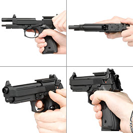 Kleinbild 8 KLI M92A1 Optic Ready Vollmetall GBB 6mm BB schwarz