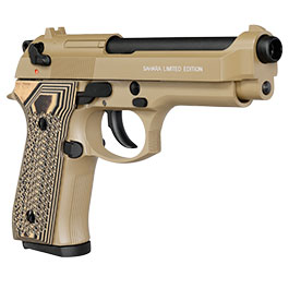 Kleinbild 9 KLI M92 Sahara Limited Edition Vollmetall GBB 6mm BB Desert Tan - G10 Grip Edition