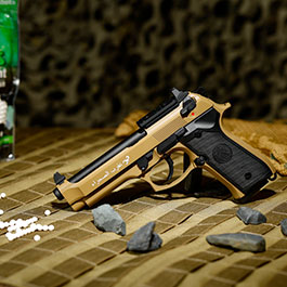 Kleinbild 1 KLI M92 Optic Ready Sahara Limited Edition Vollmetall GBB 6mm BB Desert Tan