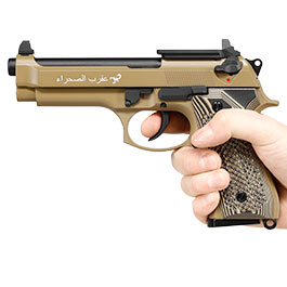 Kleinbild 11 KLI M92 Optic Ready Sahara Limited Edition Vollmetall GBB 6mm BB Desert Tan - G10 Grip Edition