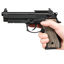 Kleinbild 3 KLI M92A1 Optic Ready Vollmetall GBB 6mm BB schwarz - G10 Grip Edition