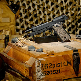 Kleinbild 1 KLI M92A1 Vollmetall GBB 6mm BB schwarz - G10 Grip Edition