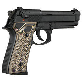 Kleinbild 6 KLI M92A1 Vollmetall GBB 6mm BB schwarz - G10 Grip Edition