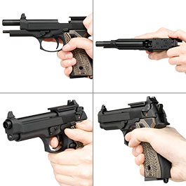 Kleinbild 8 KLI M92 Optic Ready Vollmetall GBB 6mm BB schwarz - G10 Grip Edition