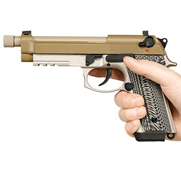 Kleinbild 3 KLI M92A3 Vollmetall GBB 6mm BB Desert Tan - G10 Grip Edition