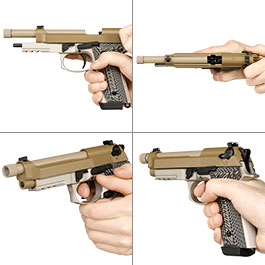 Kleinbild 8 KLI M92A3 Vollmetall GBB 6mm BB Desert Tan - G10 Grip Edition