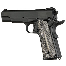 Kleinbild 10 KLI M1911 MEU Vollmetall GBB 6mm BB schwarz - G10 Grip Edition