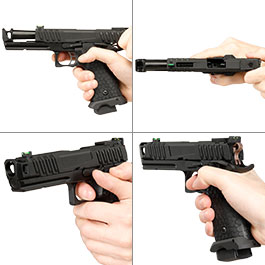 Kleinbild 8 KLI Hi-Capa 4.3 Troika MK2 Vollmetall GBB 6mm BB schwarz