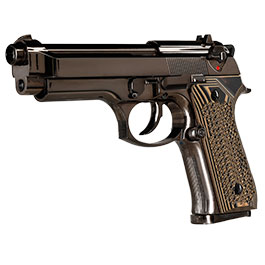 KLI M92 Fusion Vollmetall GBB 6mm BB Platinum Blackchrome-Finish - G10 Grip Edition