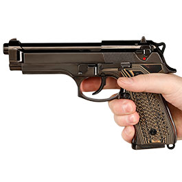 Kleinbild 3 KLI M92 Fusion Vollmetall GBB 6mm BB Platinum Blackchrome-Finish - G10 Grip Edition