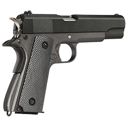 Well M1911A1 Vollmetall CO2 Blowback 6mm BB grau inkl. Koffer Bild 4