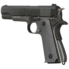 Well M1911A1 Vollmetall CO2 Blowback 6mm BB grau inkl. Koffer Bild 8