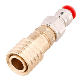 Mancraft QD Fitting weiblich mit 4mm Macroline HPA-Adapter silber - US Version