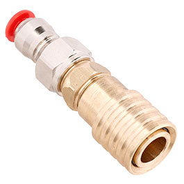 Kleinbild 1 Mancraft QD Fitting weiblich mit 4mm Macroline HPA-Adapter silber - US Version