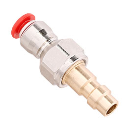 Kleinbild 1 Mancraft QD Fitting mnnlich mit 4mm Macroline HPA-Adapter silber - US Version