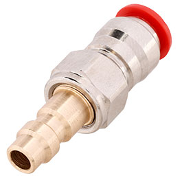 Mancraft QD Fitting mnnlich mit 6mm Macroline HPA-Adapter silber - US Version