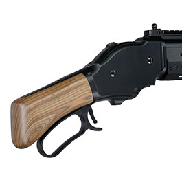 Kleinbild 11 Golden Eagle M1887 Tactical Shorty Gas Lever Action mit Hlsenauswurf 6mm BB schwarz - Echtholz Version