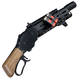 Kleinbild 4 Golden Eagle M1887 Tactical Shorty Gas Lever Action mit Hlsenauswurf 6mm BB schwarz - Echtholz Version